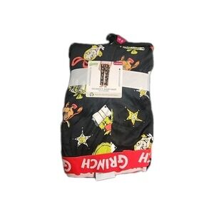 Dr. Seuss Women's The Grinch Print Velour Sleep Pants Size 2XL (18W-20W)